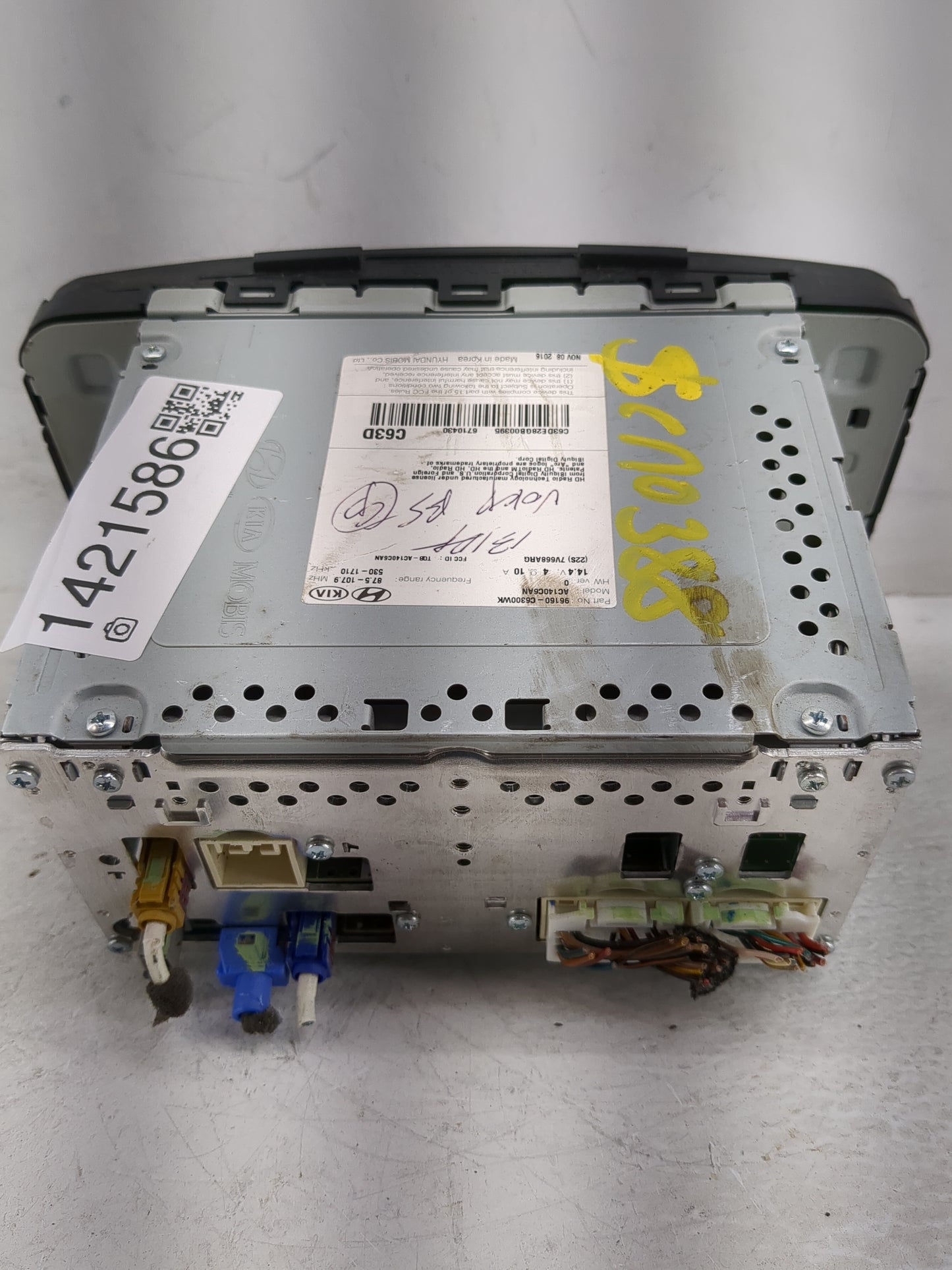 2017 Kia Sorento Radio AM FM Cd Player Receiver Replacement P/N:96160-C6300WK Fits OEM Used Auto Parts - Oemusedautoparts1.c