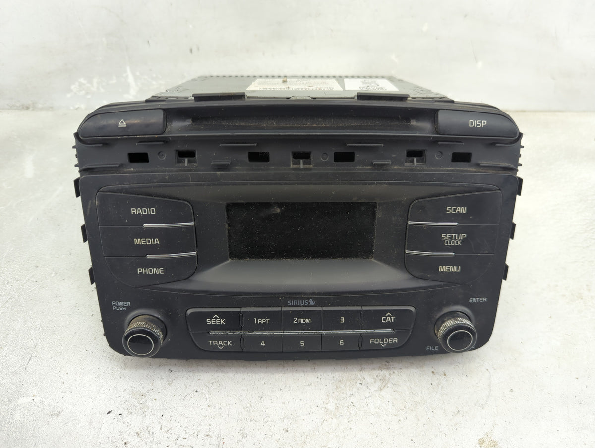2016-2018 Kia Sorento Radio AM FM Cd Player Receiver Replacement P/N:96170-C6000WK Fits Fits 2016 2017 2018 OEM Used Auto Pa