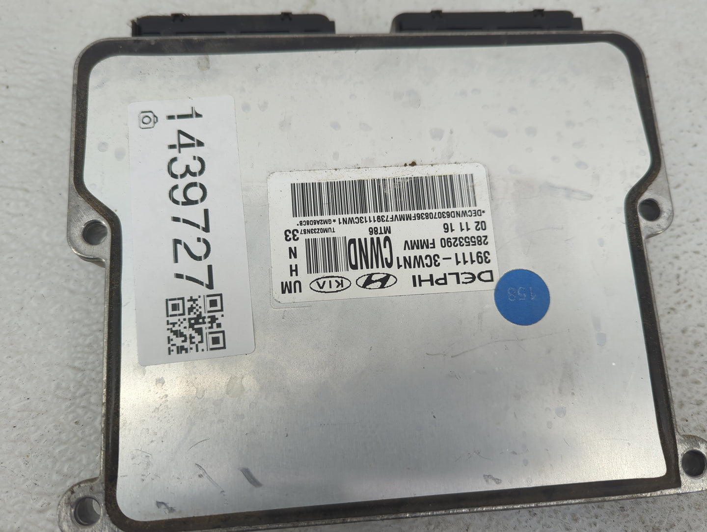 2016-2018 Kia Sorento PCM Engine Control Computer ECU ECM PCU OEM P/N:39111-3CWN1 28553290 Fits Fits 2016 2017 2018 OEM Used