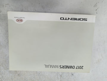 2017 Kia Sorento Owners Manual Book Guide P/N:HXG5-EU68D OEM Used Auto Parts - Oemusedautoparts1.com