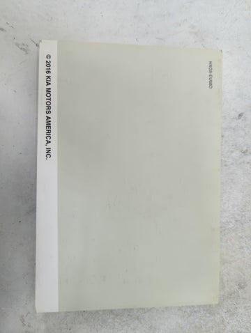 2017 Kia Sorento Owners Manual Book Guide P/N:HXG5-EU68D OEM Used Auto Parts