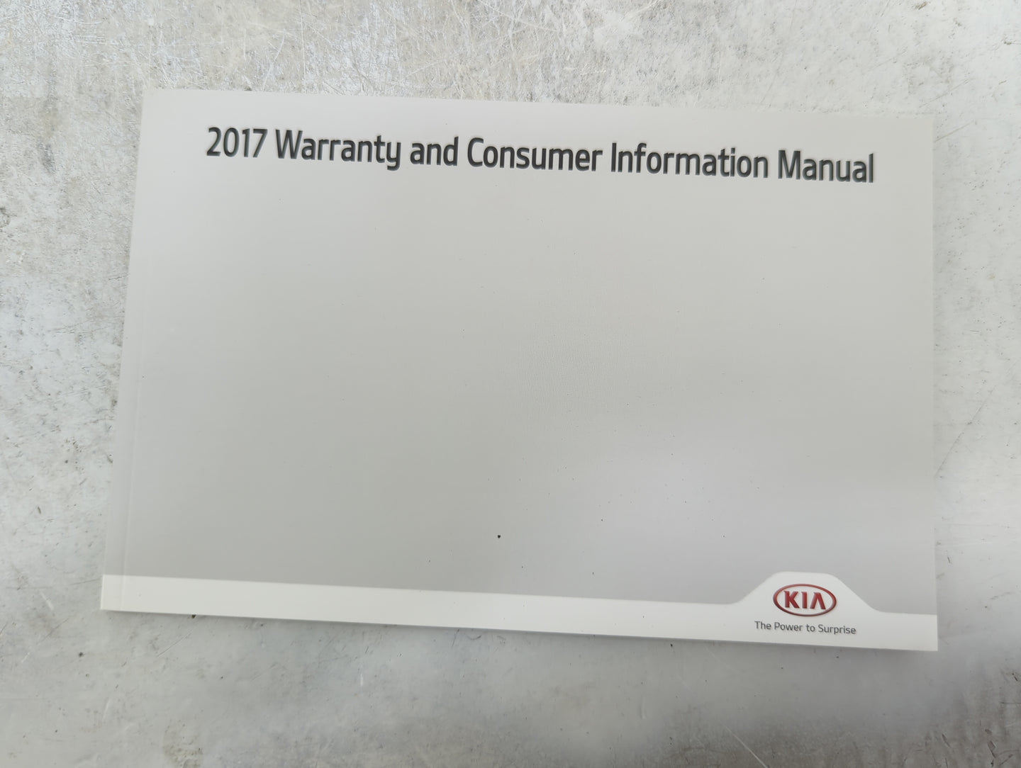 2017 Kia Sorento Owners Manual Book Guide P/N:C6MS7-B5003 OEM Used Auto Parts - Oemusedautoparts1.com