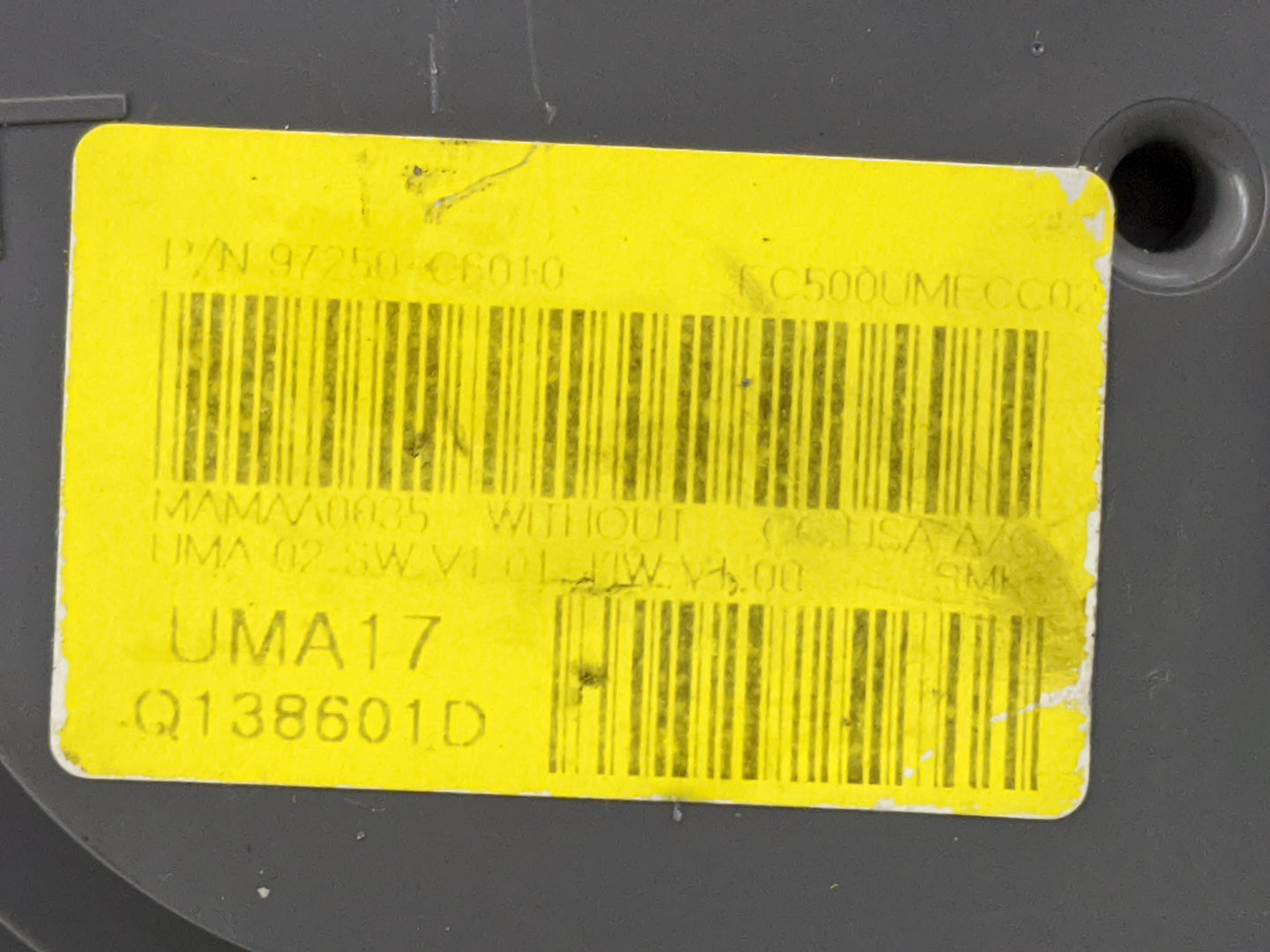 2017-2018 Kia Sorento Climate Control Module Temperature AC/Heater Replacement P/N:97250-C6010 Fits Fits 2017 2018 OEM Used 