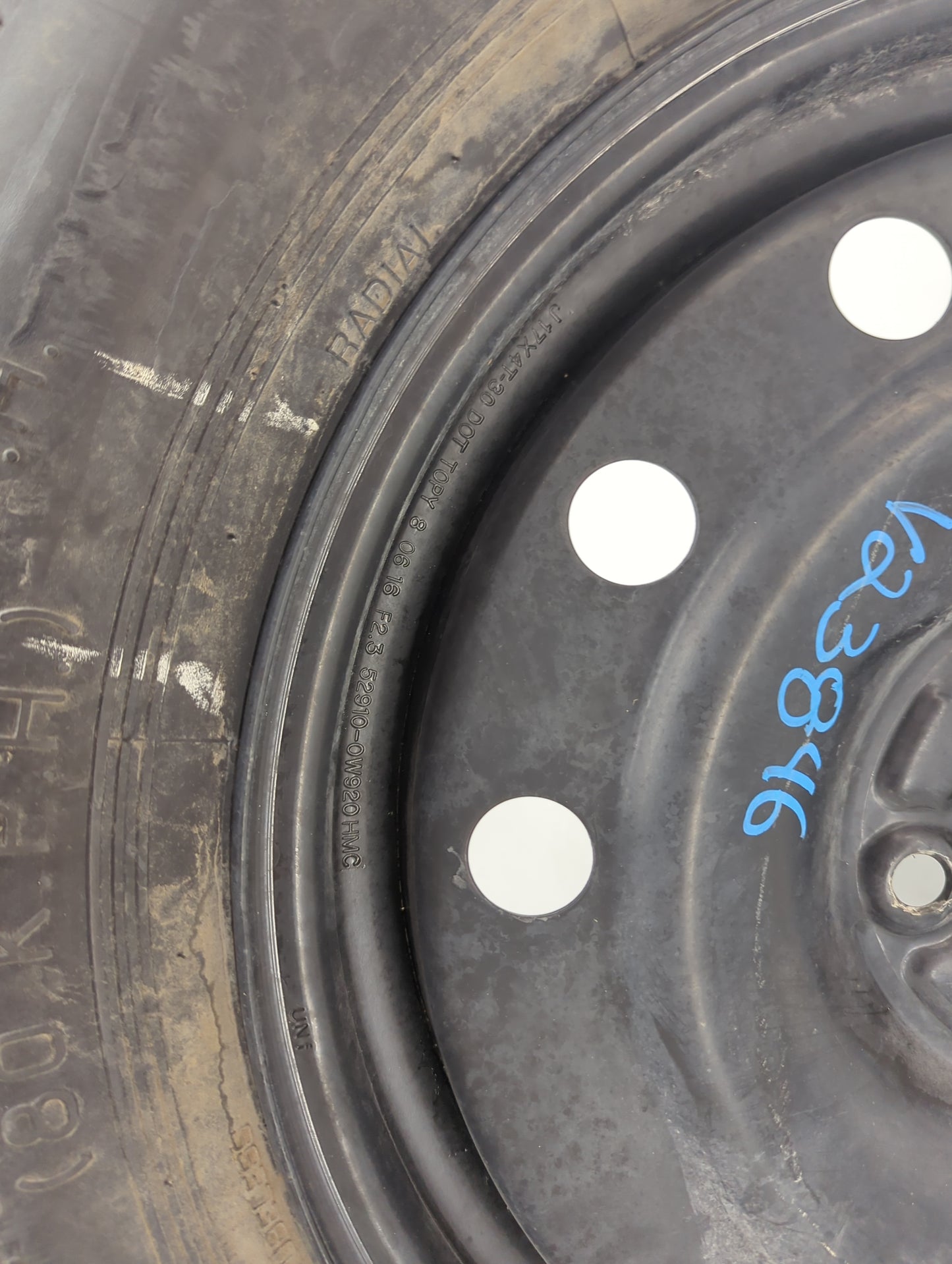 2011-2020 Kia Sorento Spare Donut Tire Wheel Rim Oem 1491173 - Oemusedautoparts1.com
