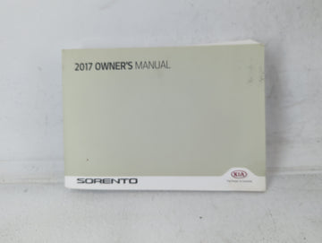2017 Kia Sorento Owners Manual Book Guide P/N:HXG5-EU6DG OEM Used Auto Parts