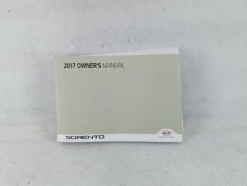 2017 Kia Sorento Owners Manual Book Guide P/N:HXG5-EU71H OEM Used Auto Parts - Oemusedautoparts1.com