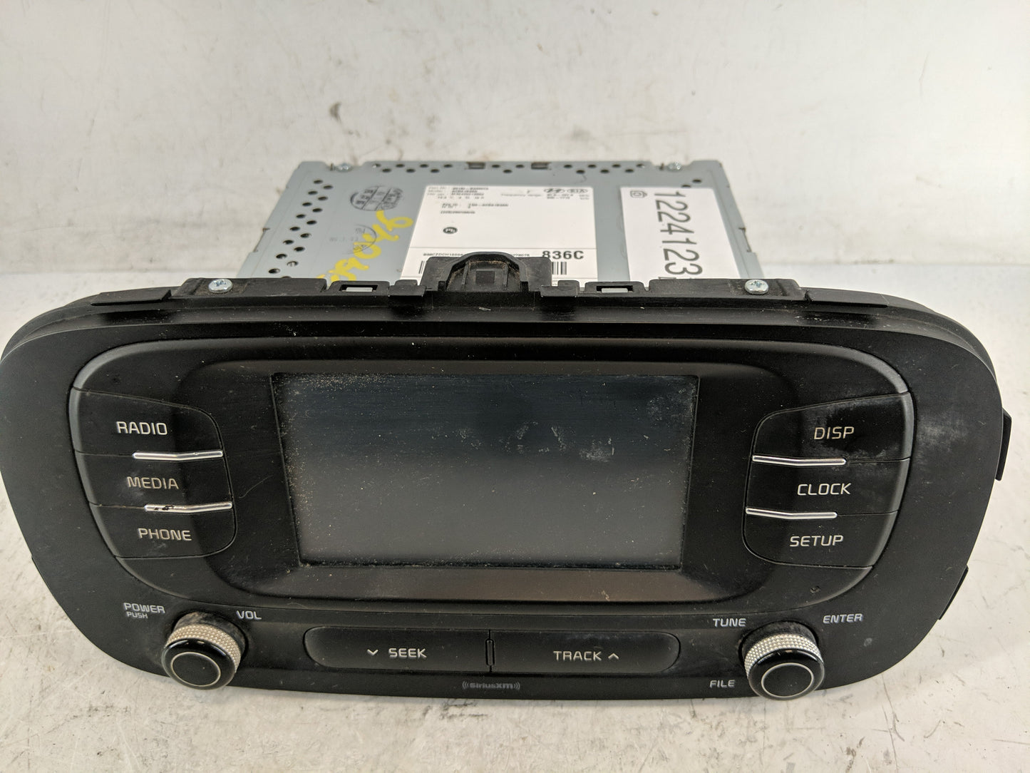 2017-2019 Kia Soul Radio AM FM Cd Player Receiver Replacement P/N:96180-B2360CA Fits Fits 2017 2018 2019 OEM Used Auto Parts