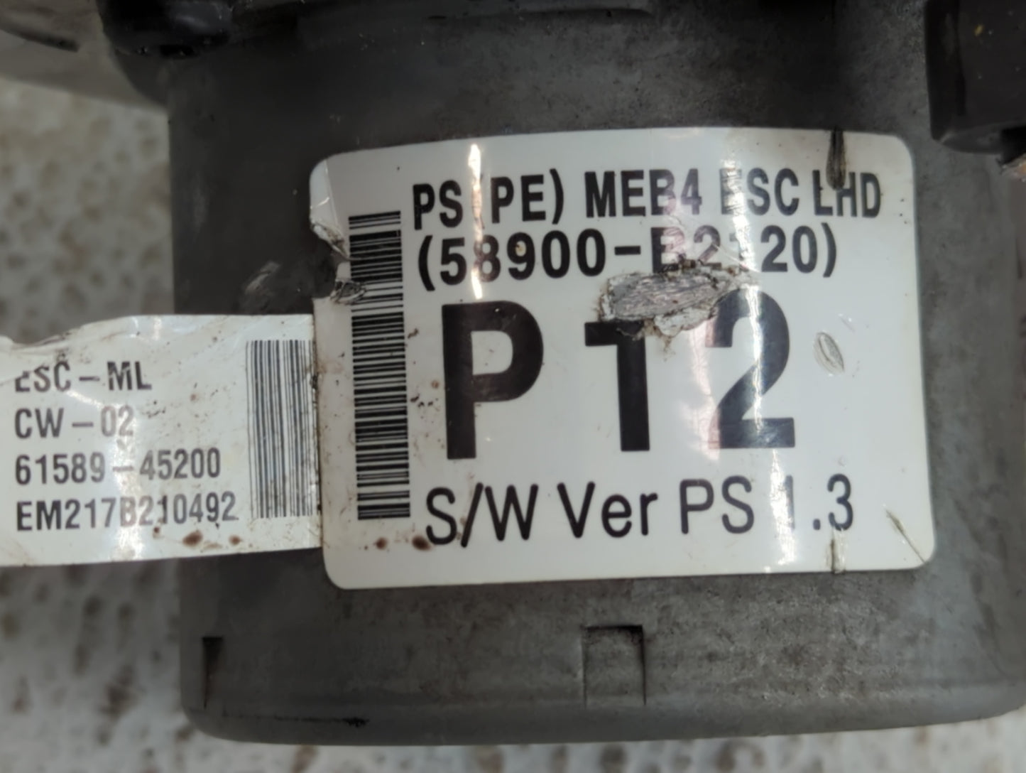 2017-2019 Kia Soul ABS Pump Control Module Replacement P/N:61589-45200 58900-B2120 Fits Fits 2017 2018 2019 OEM Used Auto Pa