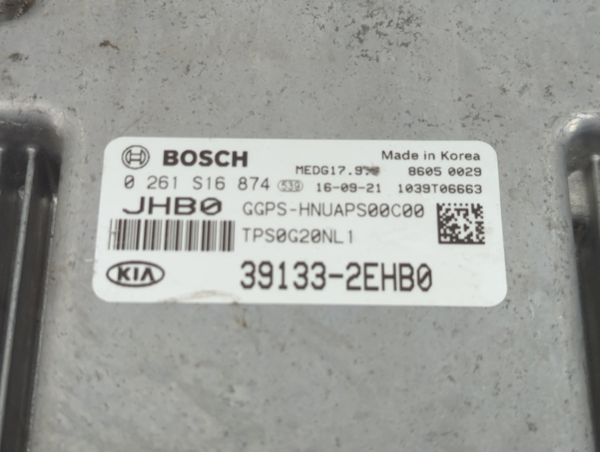 2017-2018 Kia Soul PCM Engine Control Computer ECU ECM PCU OEM P/N:39133-2EHB0 Fits 2017 2018 OEM Used Auto Parts - Oemuseda