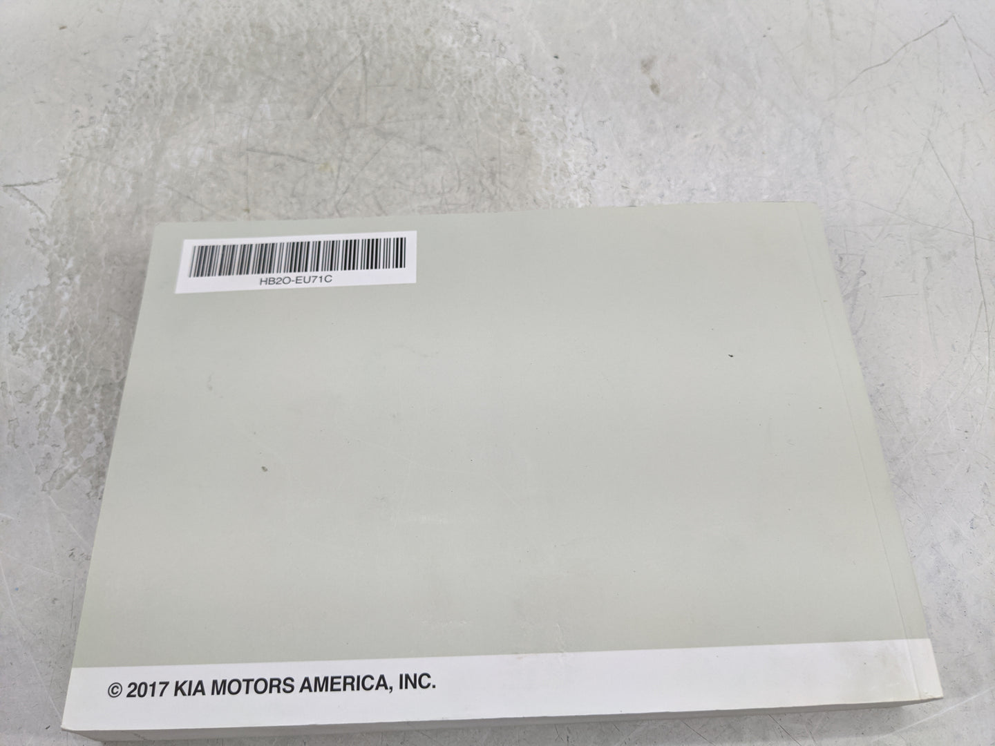 2017 Kia Soul Owners Manual Book Guide P/N:HB20-EU71C OEM Used Auto Parts - Oemusedautoparts1.com