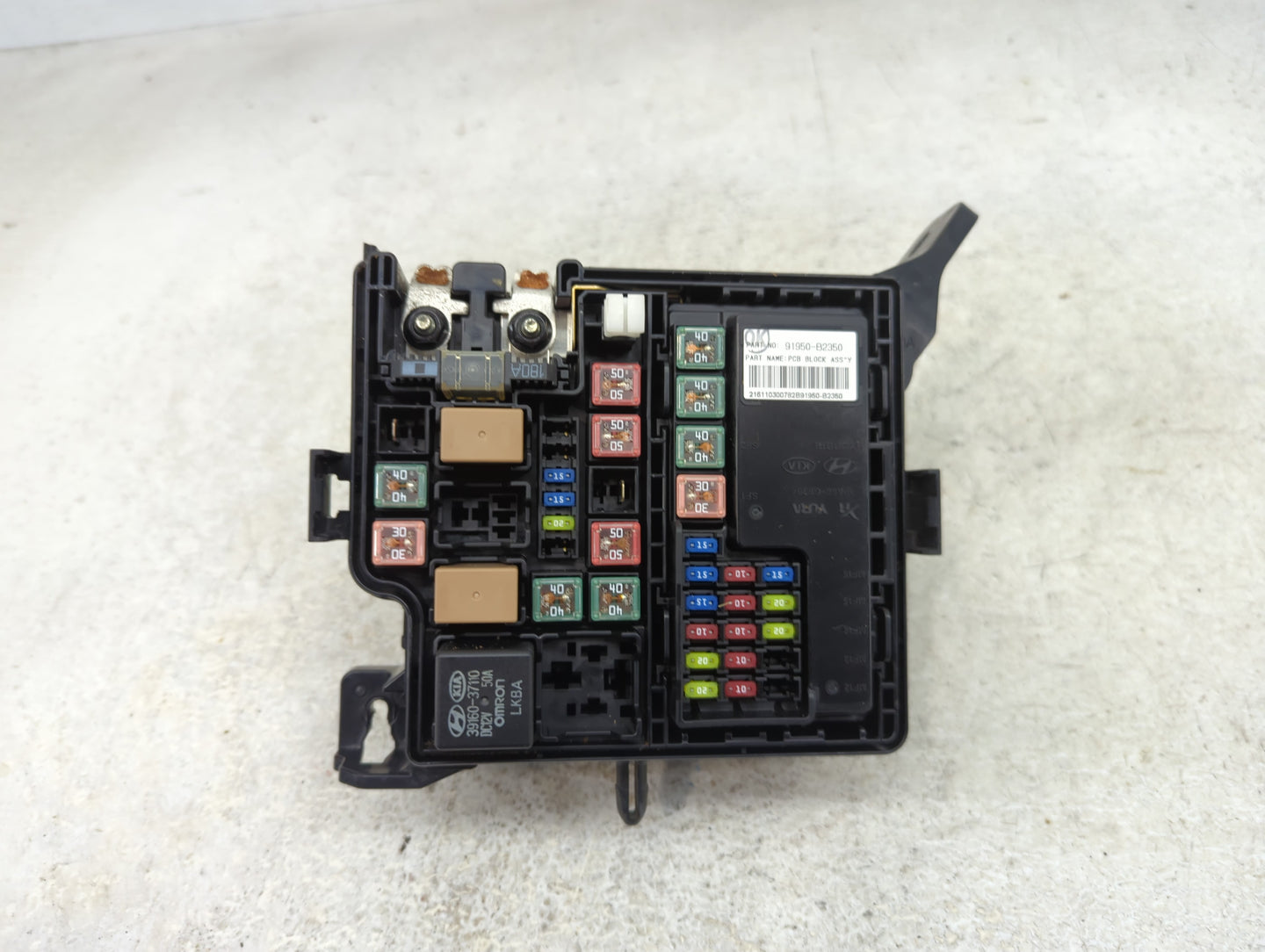 2017-2019 Kia Soul Fusebox Fuse Box Panel Relay Module P/N:91950-B2350 Fits Fits 2017 2018 2019 OEM Used Auto Parts - Oemuse