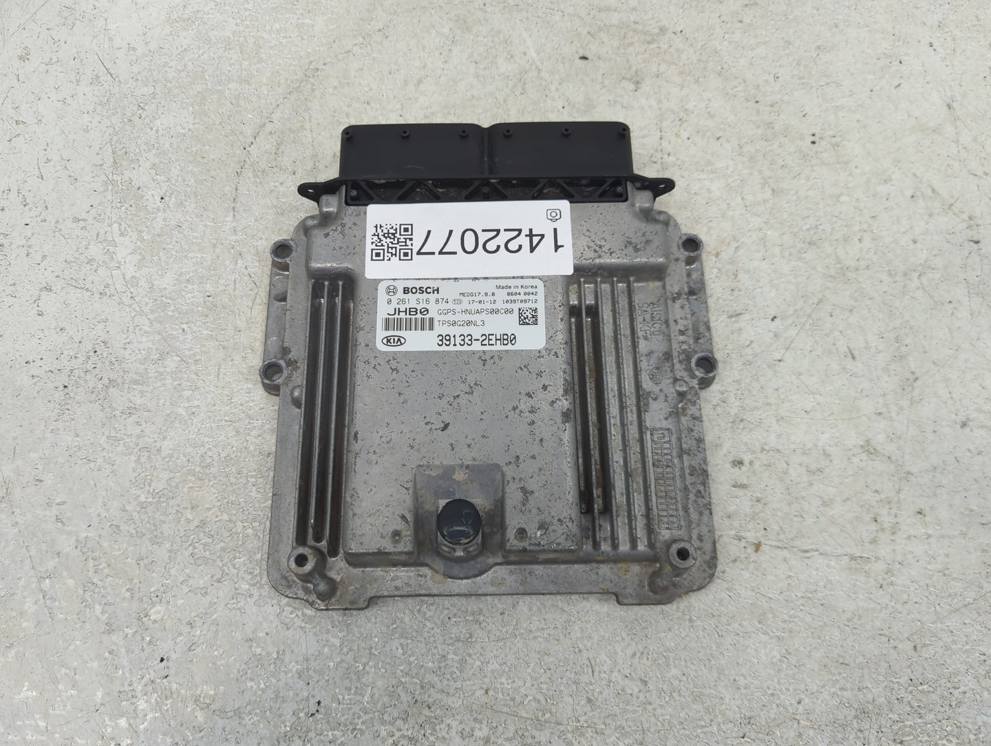 2017-2018 Kia Soul PCM Engine Control Computer ECU ECM PCU OEM P/N:39133-2EHB0 0261S16874 Fits Fits 2017 2018 OEM Used Auto 