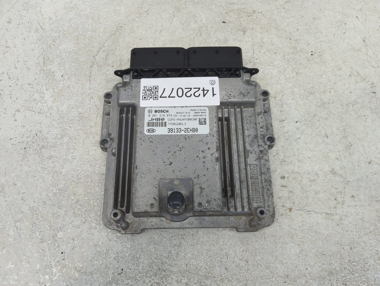 2017-2018 Kia Soul PCM Engine Control Computer ECU ECM PCU OEM P/N:39133-2EHB0 0261S16874 Fits Fits 2017 2018 OEM Used Auto 