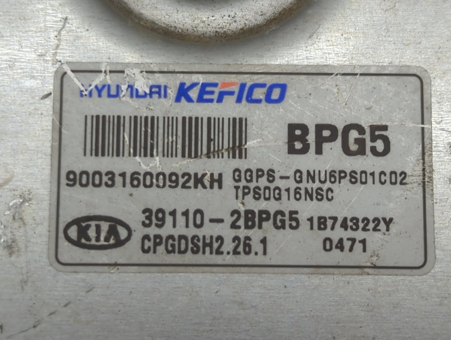 2017-2019 Kia Soul PCM Engine Control Computer ECU ECM PCU OEM P/N:39110-2BPG5 9003160092KH Fits Fits 2017 2018 2019 OEM Use