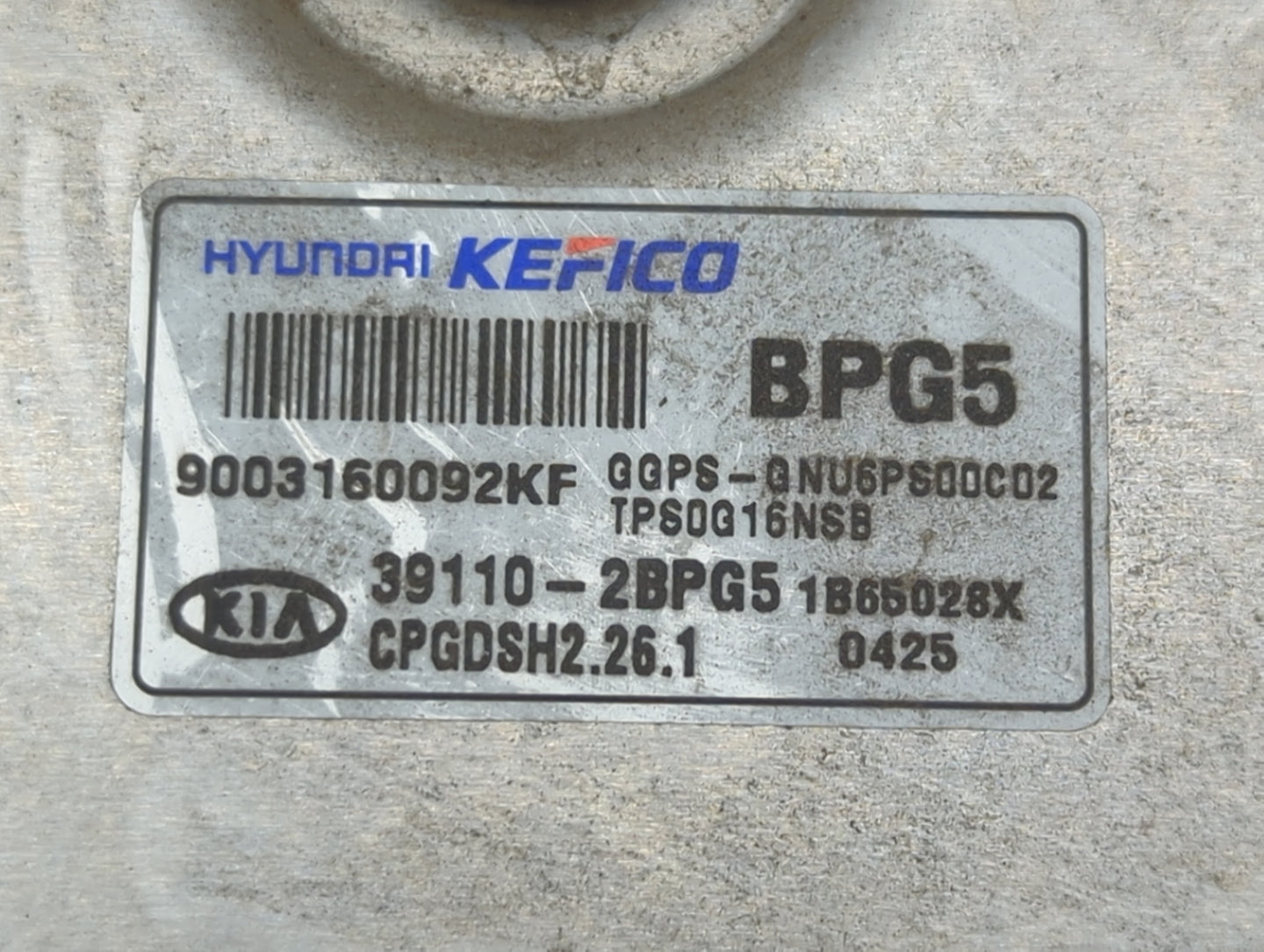2017-2019 Kia Soul PCM Engine Control Computer ECU ECM PCU OEM P/N:39110-2BPG5 Fits Fits 2017 2018 2019 OEM Used Auto Parts 