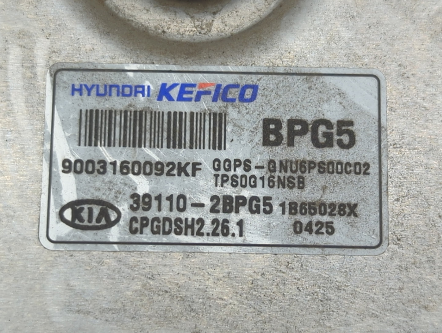 2017-2019 Kia Soul PCM Engine Control Computer ECU ECM PCU OEM P/N:39110-2BPG5 Fits Fits 2017 2018 2019 OEM Used Auto Parts 