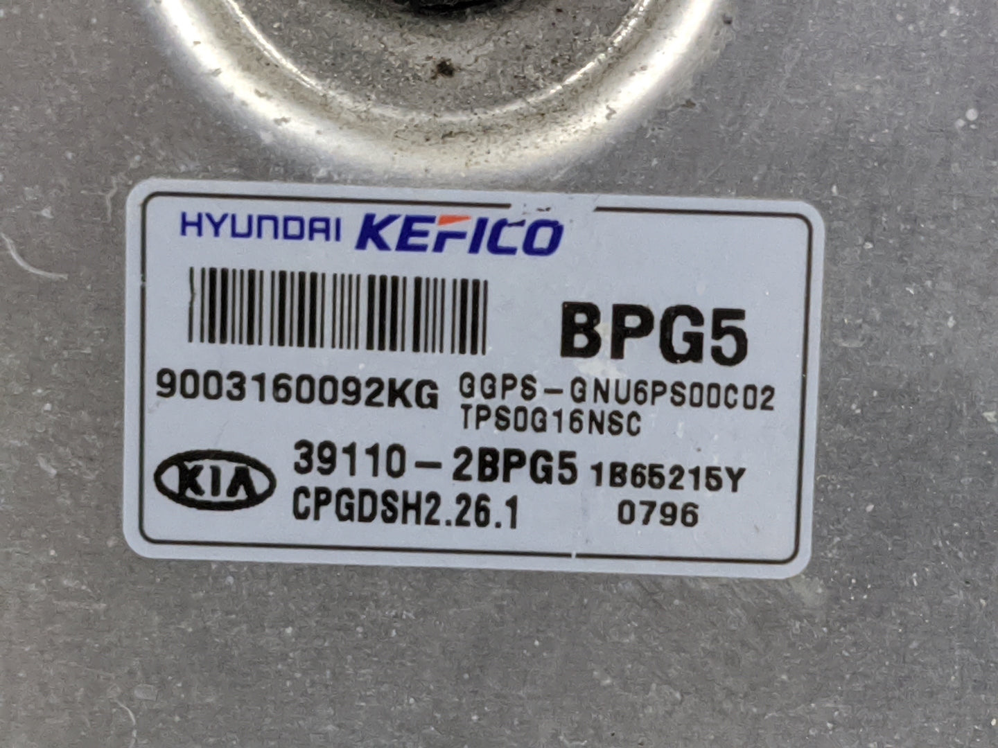 2017-2019 Kia Soul PCM Engine Control Computer ECU ECM PCU OEM P/N:39110-2BPG5 9003160092KG Fits Fits 2017 2018 2019 OEM Use