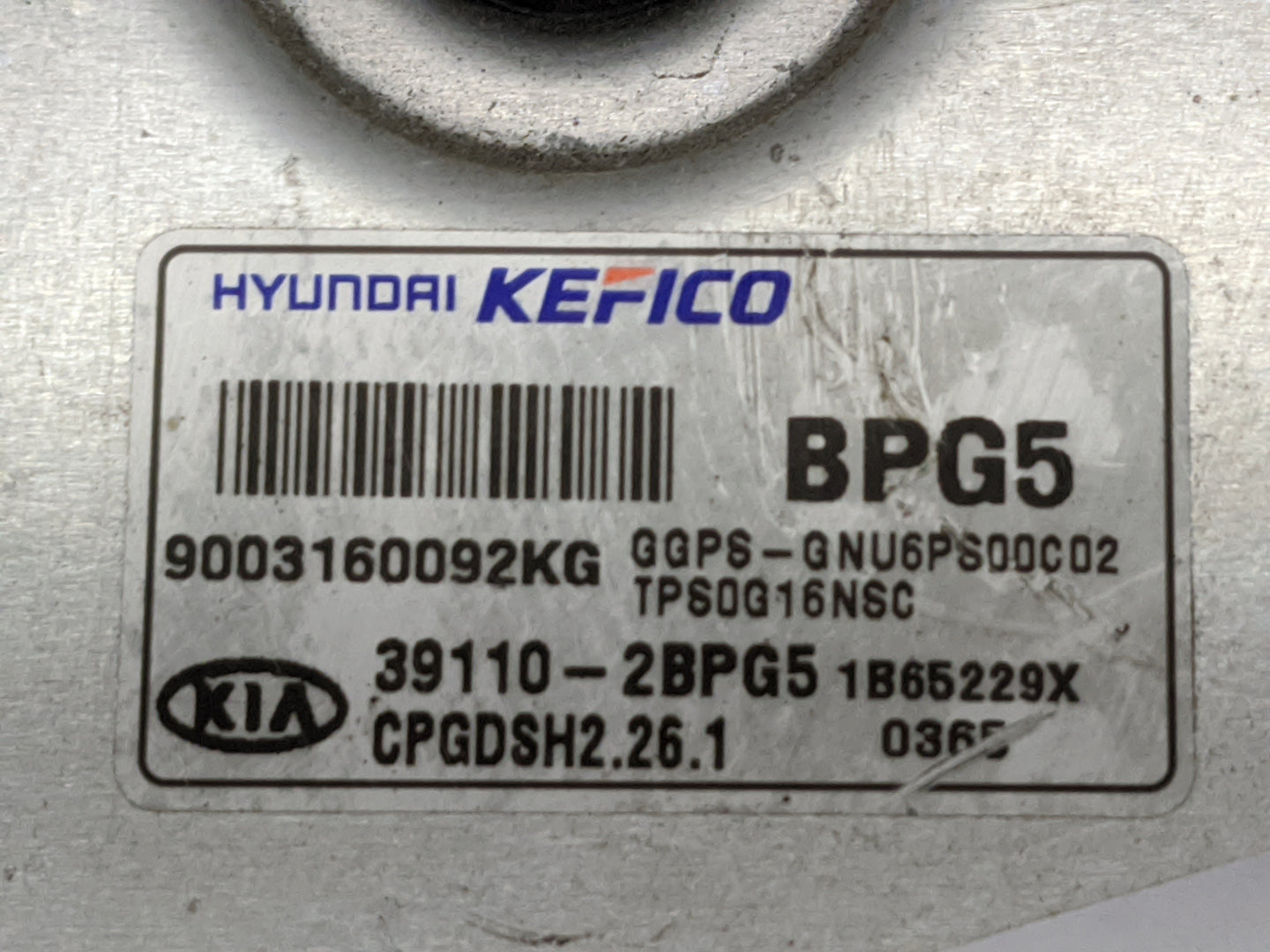 2017-2019 Kia Soul PCM Engine Control Computer ECU ECM PCU OEM P/N:39110-2BPG5 9003160092KG Fits Fits 2017 2018 2019 OEM Use