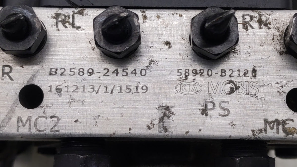 2017-2019 Kia Soul Anti-Lock Brake ABS Pump Module Actuator OEM P/N:B2589-33540 58900-B2120, B2589-24540 Fits Fits 2017 2018
