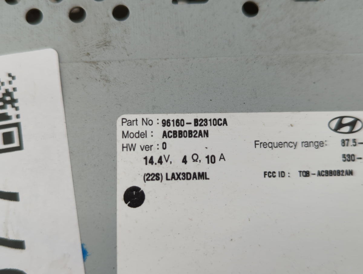 2017-2019 Kia Soul Am Fm Cd Player Radio Receiver 346077 - Oemusedautoparts1.com