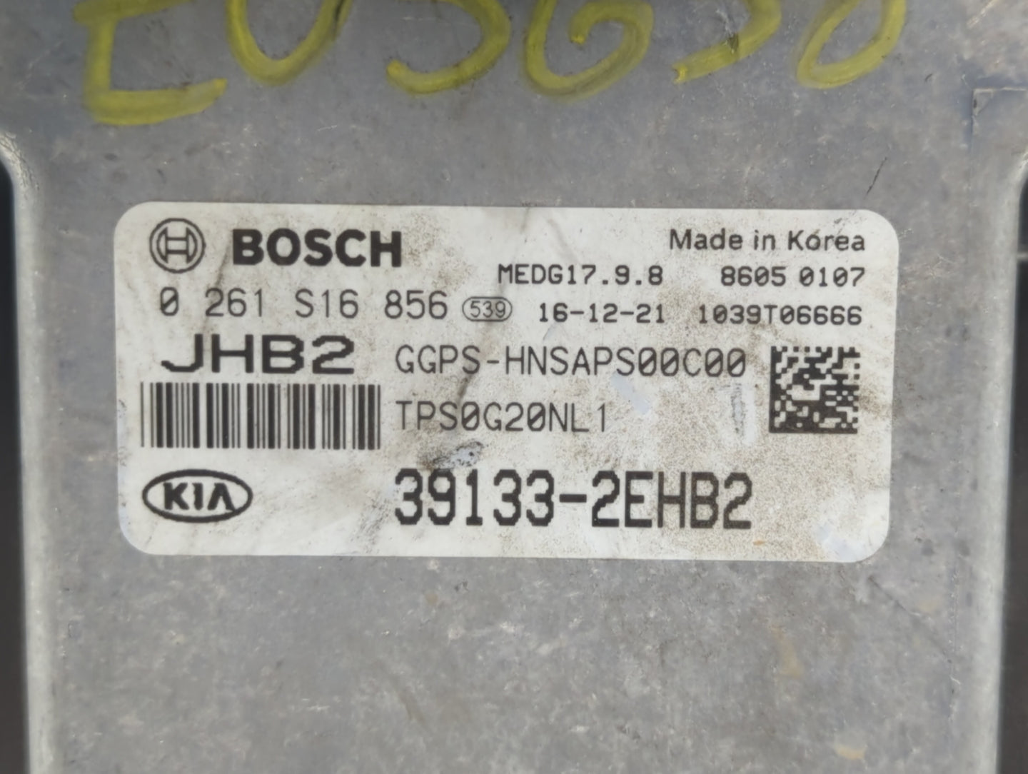2017-2018 Kia Soul PCM Engine Control Computer ECU ECM PCU OEM P/N:39133-2EHB7 39133-2EHB6, 39132-2EHB2 Fits Fits 2017 2018 