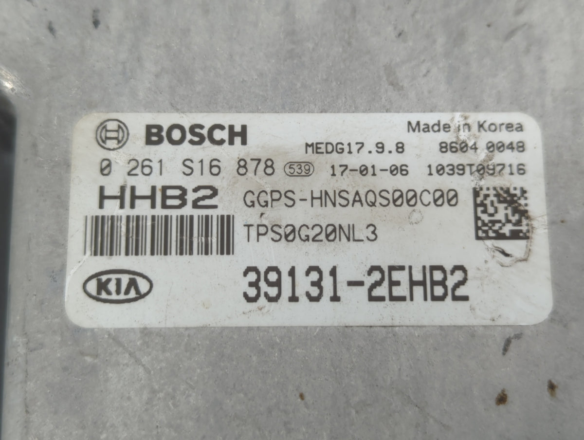 2017-2018 Kia Soul PCM Engine Control Computer ECU ECM PCU OEM P/N:39131-2EHB2 Fits 2017 2018 OEM Used Auto Parts - Oemuseda
