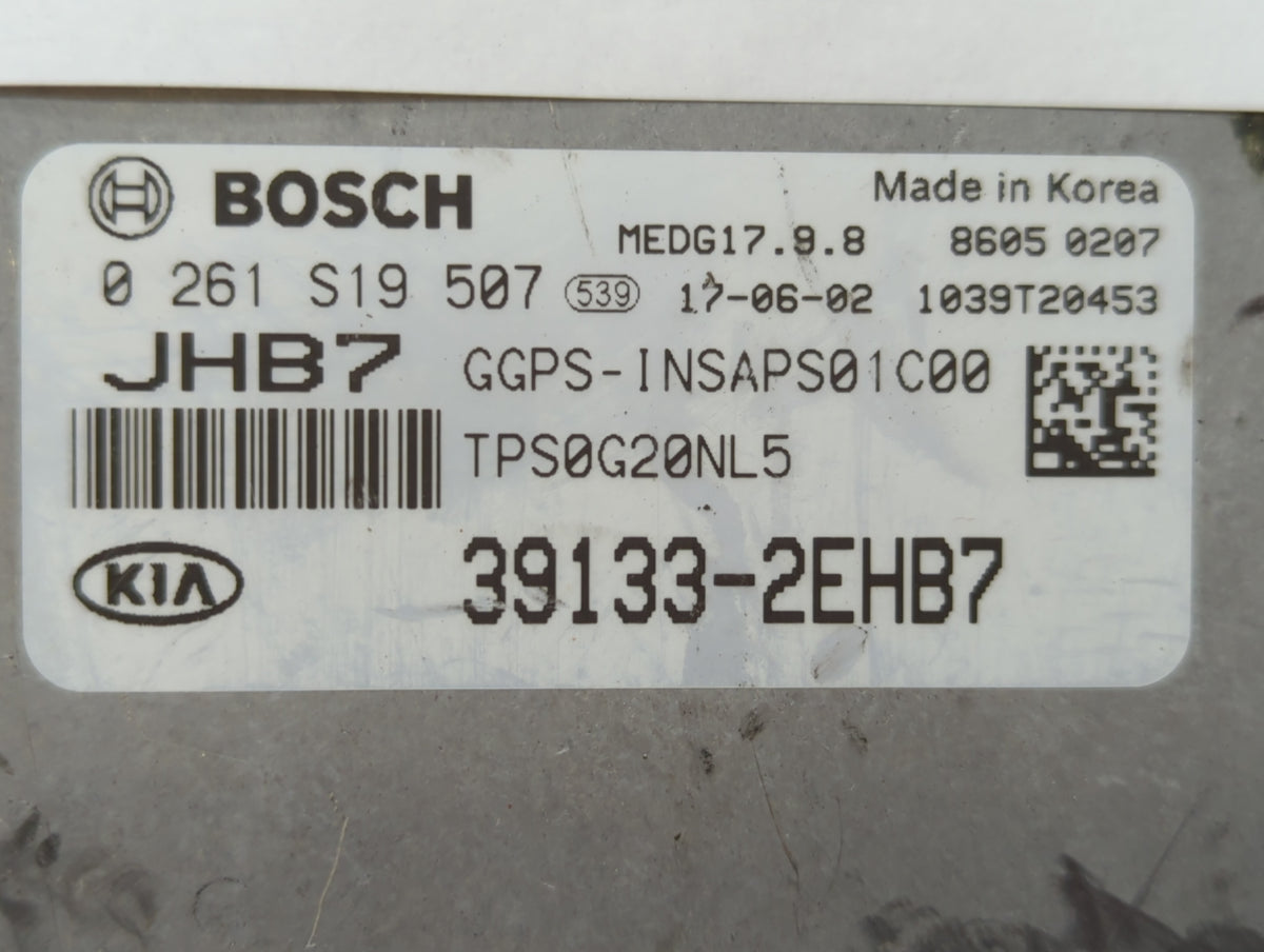 2017-2018 Kia Soul PCM Engine Control Computer ECU ECM PCU OEM P/N:39133-2EHB7 39133-2EHB6, 39132-2EHB2 Fits 2017 2018 OEM U