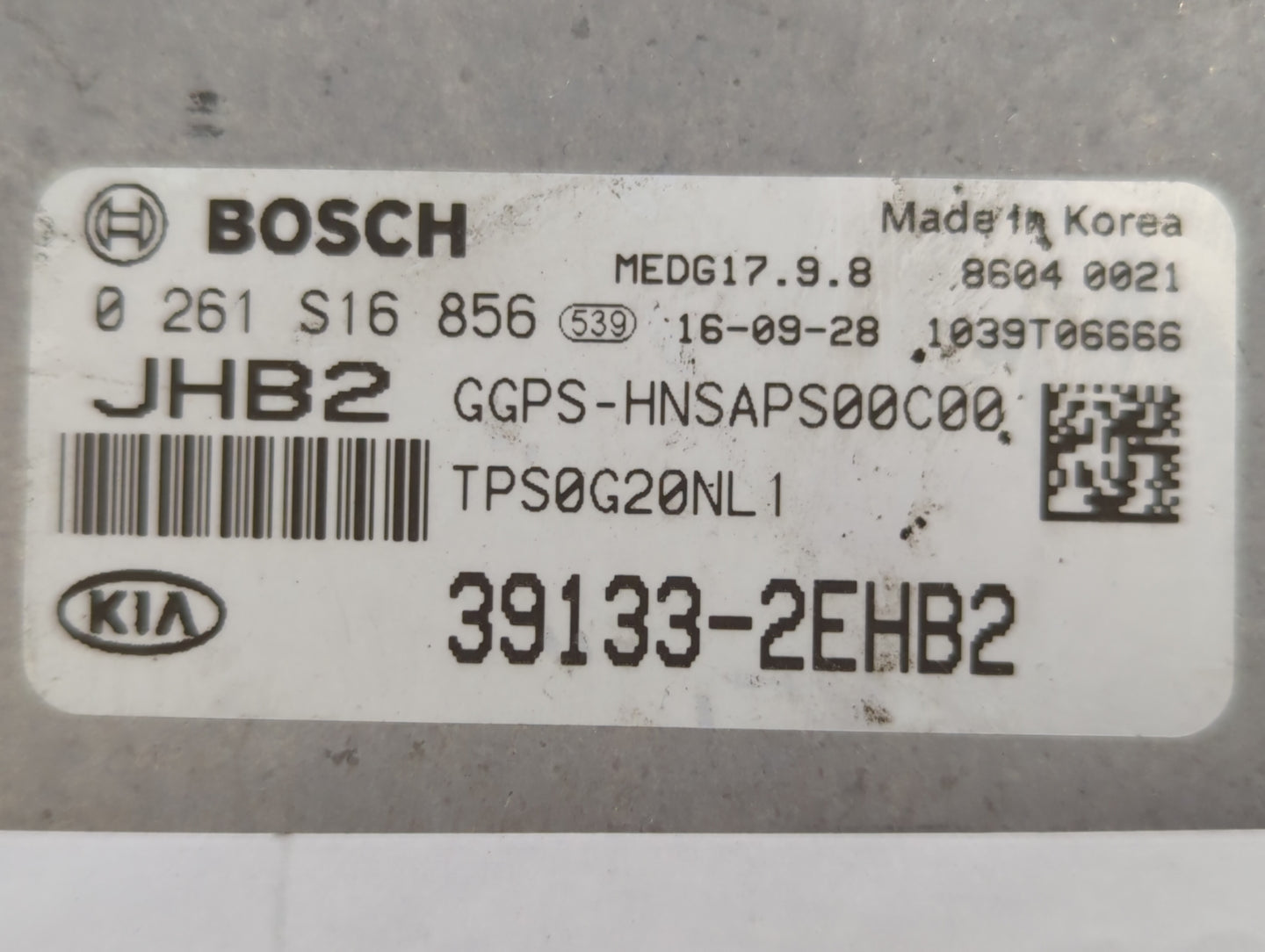 2017-2018 Kia Soul PCM Engine Control Computer ECU ECM PCU OEM P/N:39133-2EHB2 39133-2EHB0 Fits Fits 2017 2018 OEM Used Auto