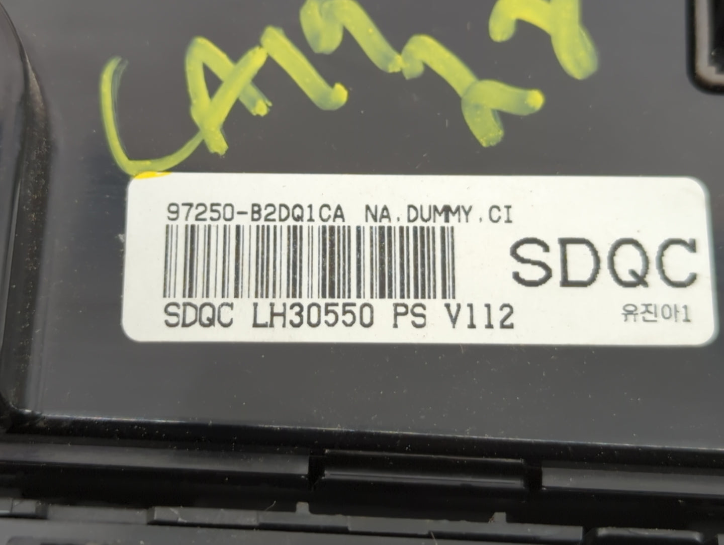 2017-2019 Kia Soul Climate Control Module Temperature AC/Heater Replacement P/N:97250-B2DQ1CA 97250-B2GQ1CA Fits OEM Used Au