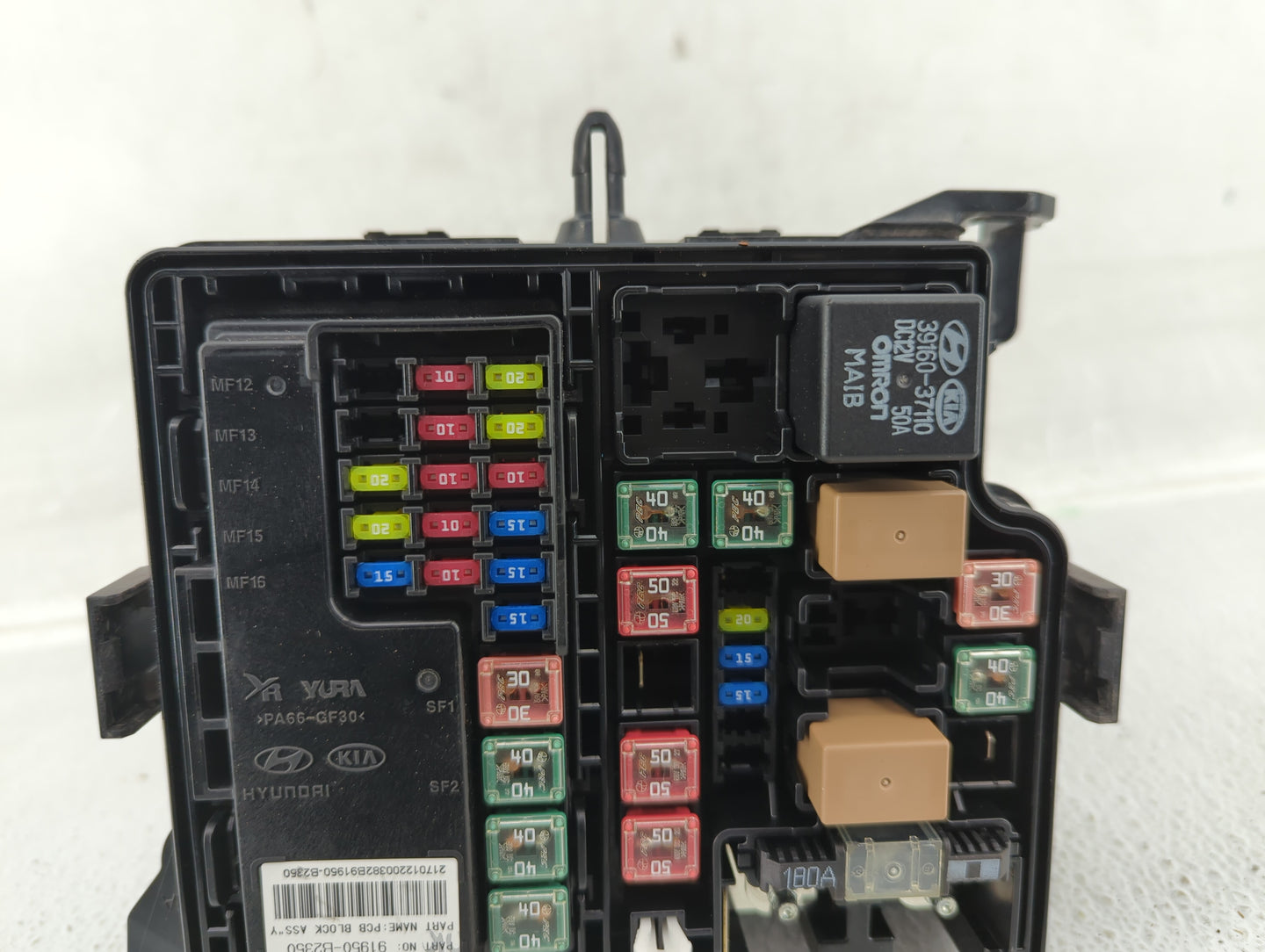 2017-2019 Kia Soul Fusebox Fuse Box Panel Relay Module P/N:91950-B2350 Fits Fits 2017 2018 2019 OEM Used Auto Parts - Oemuse