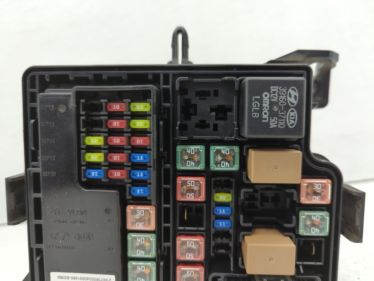 2017-2019 Kia Soul Fusebox Fuse Box Panel Relay Module P/N:91713B2770 Fits Fits 2017 2018 2019 OEM Used Auto Parts - Oemused