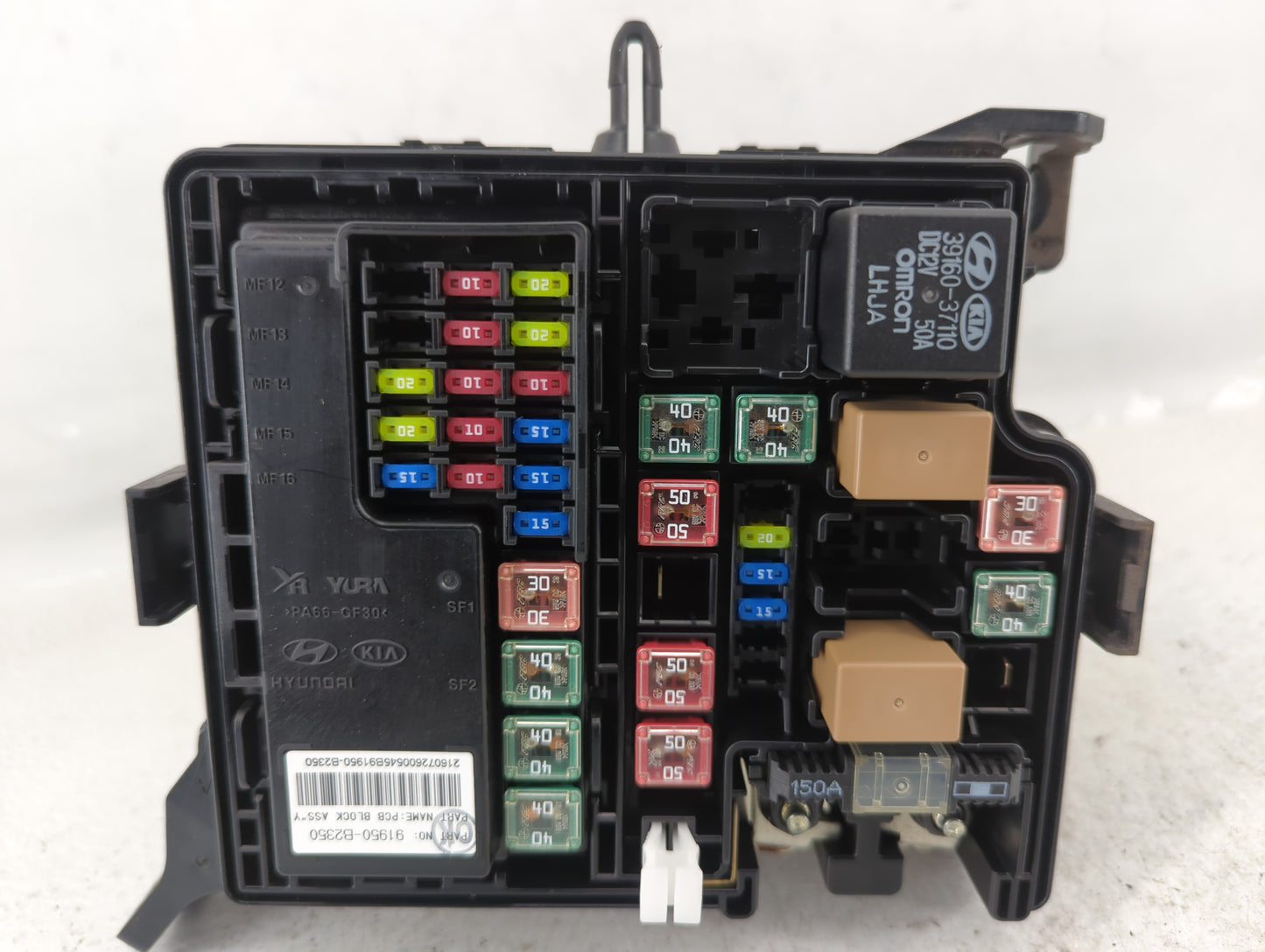 2017-2019 Kia Soul Fusebox Fuse Box Panel Relay Module P/N:91950-B2330 Fits Fits 2017 2018 2019 OEM Used Auto Parts - Oemuse