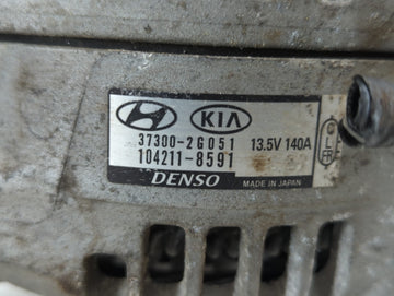 2017-2021 Kia Sportage Alternator Replacement Generator Charging Assembly Engine OEM P/N:37300-2G051 Fits OEM Used Auto Parts