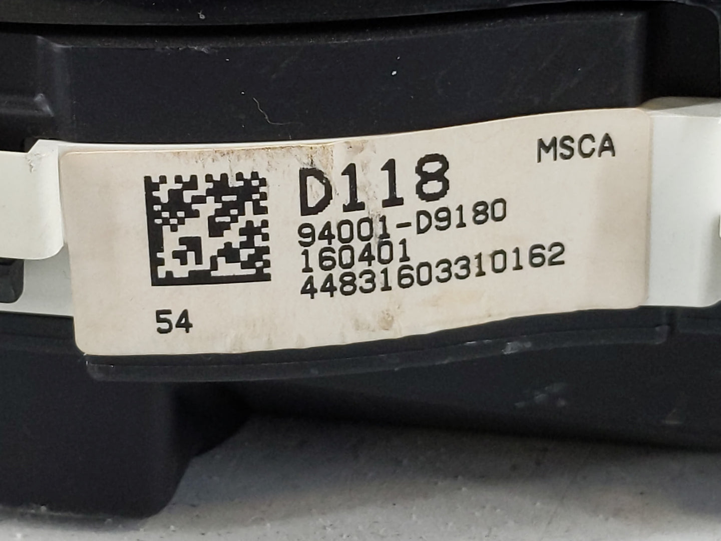 2017-2019 Kia Sportage Instrument Cluster Speedometer Gauges P/N:94001-D9180 Fits Fits 2017 2018 2019 OEM Used Auto Parts - 