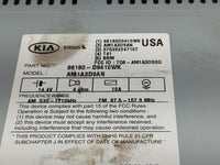 2017-2019 Kia Sportage Radio AM FM Cd Player Receiver Replacement P/N:96180-D9410WK Fits Fits 2017 2018 2019 OEM Used Auto P