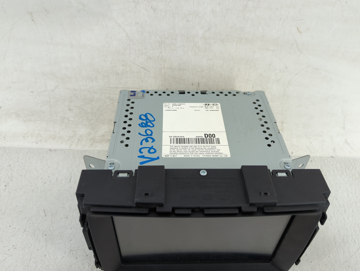 2017-2019 Kia Sportage Radio AM FM Cd Player Receiver Replacement P/N:96160-D9000WK Fits Fits 2017 2018 2019 OEM Used Auto P