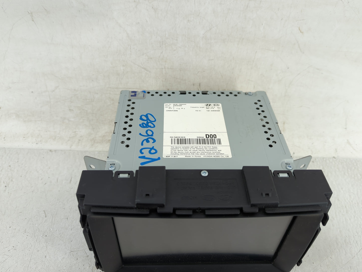 2017-2019 Kia Sportage Radio AM FM Cd Player Receiver Replacement P/N:96160-D9000WK Fits Fits 2017 2018 2019 OEM Used Auto P