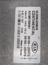 2017-2019 Kia Sportage PCM Engine Control Computer ECU ECM PCU OEM P/N:39130-2ght0 Fits Fits 2017 2018 2019 OEM Used Auto Pa