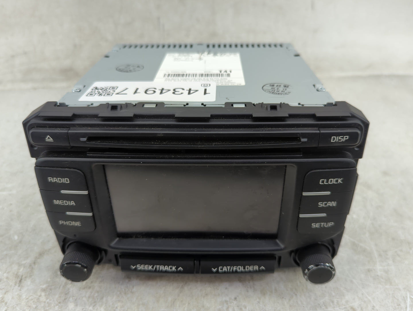 2017-2019 Kia Sportage Radio AM FM Cd Player Receiver Replacement P/N:96180-D9410WK AM1A3DBAN Fits Fits 2017 2018 2019 OEM U