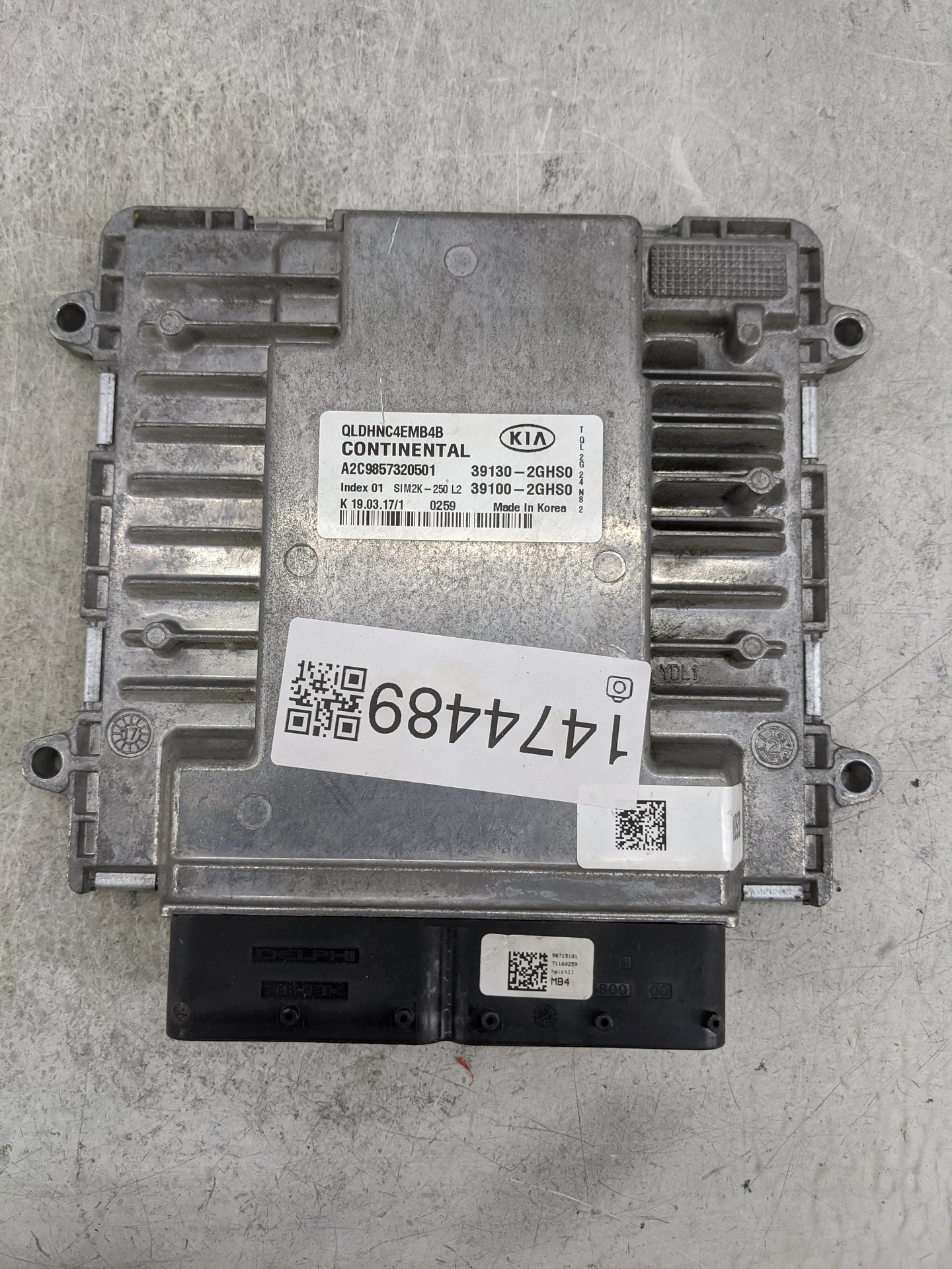 2017-2019 Kia Sportage PCM Engine Control Computer ECU ECM PCU OEM P/N:39130-2GHS0 39100-2GHS0 Fits Fits 2017 2018 2019 OEM 