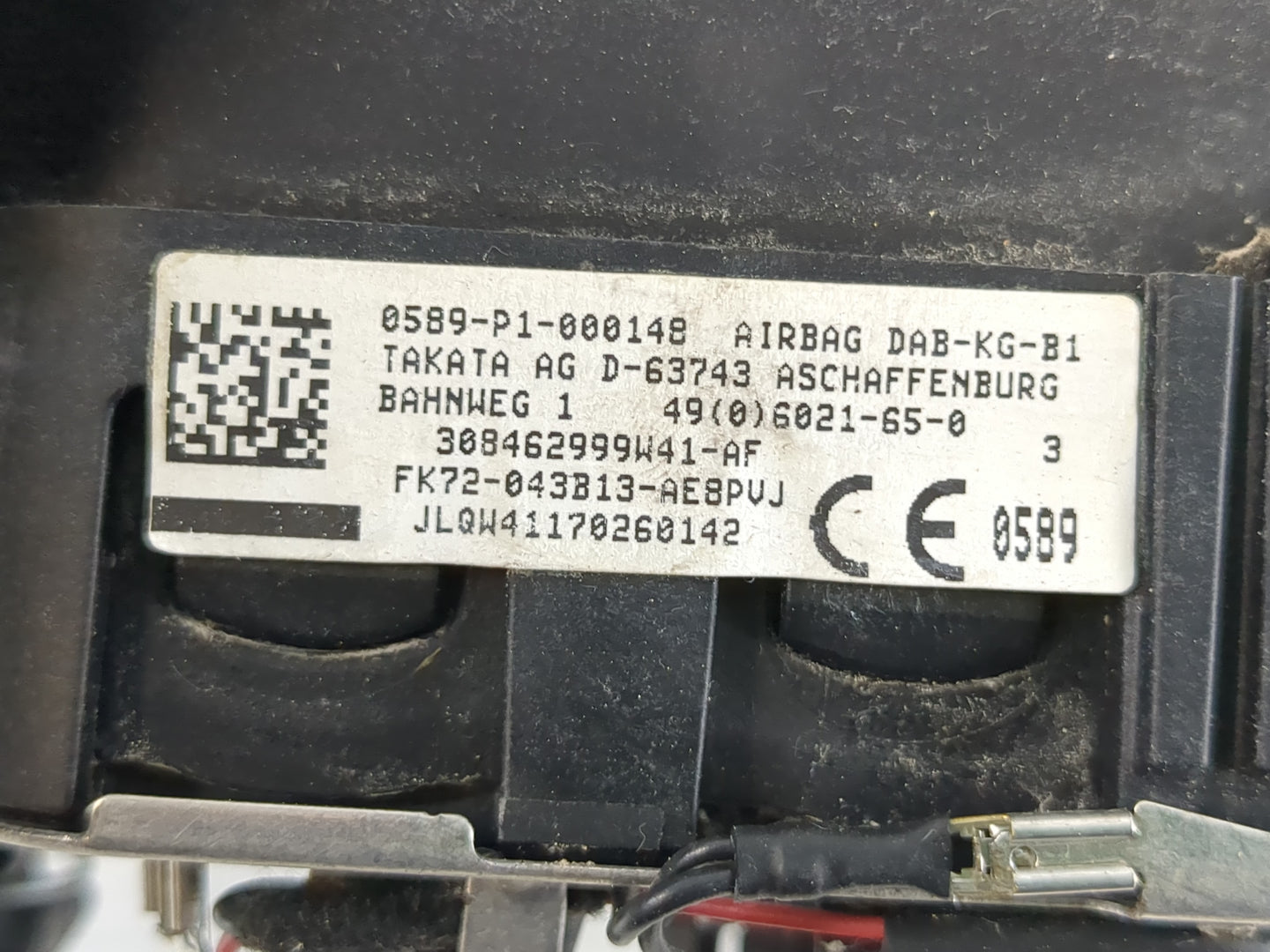 2015-2017 Land Rover Discovery Sport Air Bag Driver Left Steering Wheel Mounted Fits Fits 2015 2016 2017 OEM Used Auto Parts