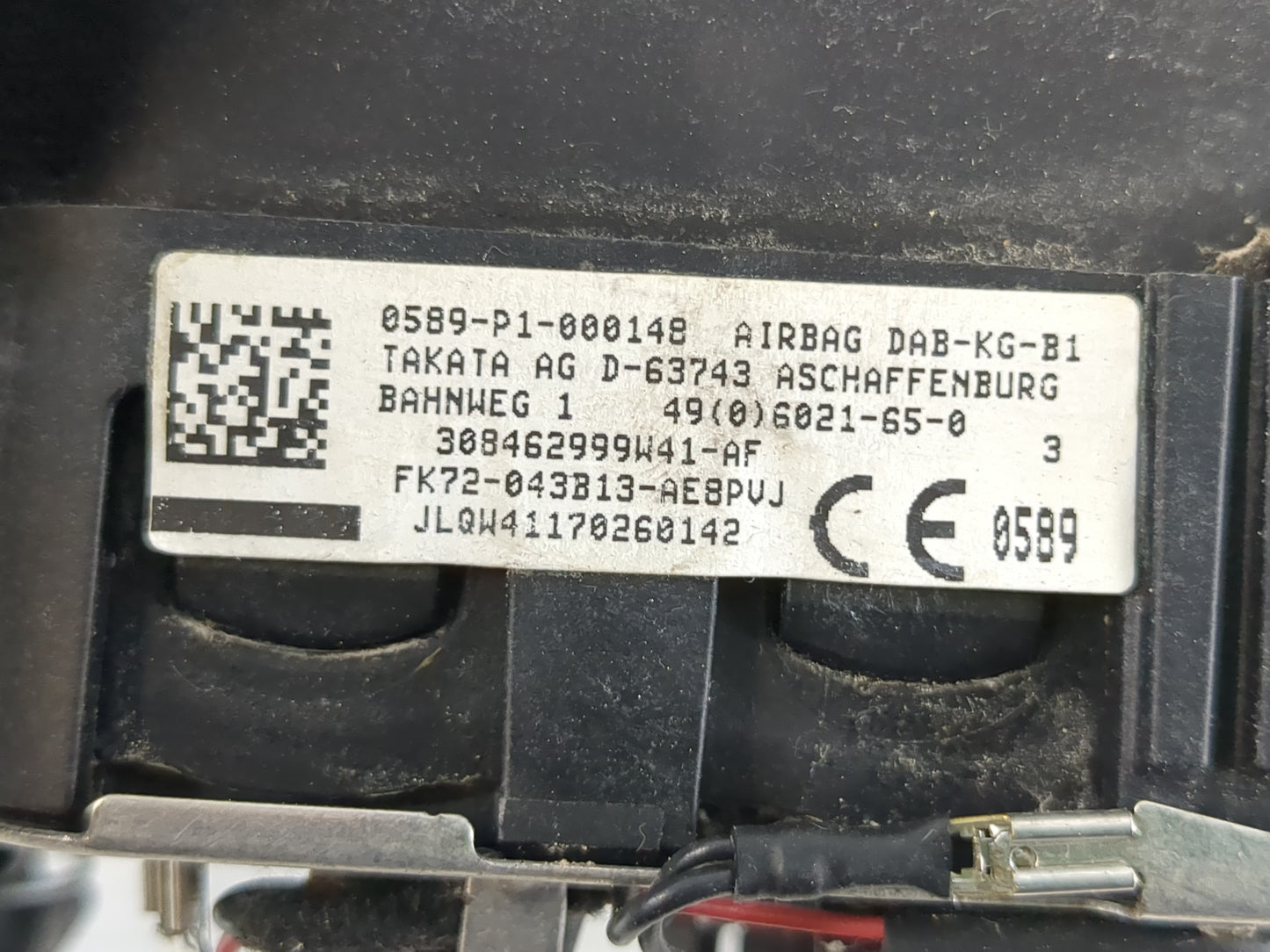 2015-2017 Land Rover Discovery Sport Air Bag Driver Left Steering Wheel Mounted Fits Fits 2015 2016 2017 OEM Used Auto Parts