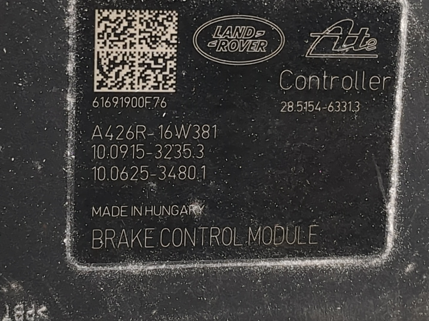 2017 Land Rover Evoque ABS Pump Control Module Replacement P/N:A426R-16W381 10.0915-32353, 10.0625-34801 Fits Fits 2018 2019