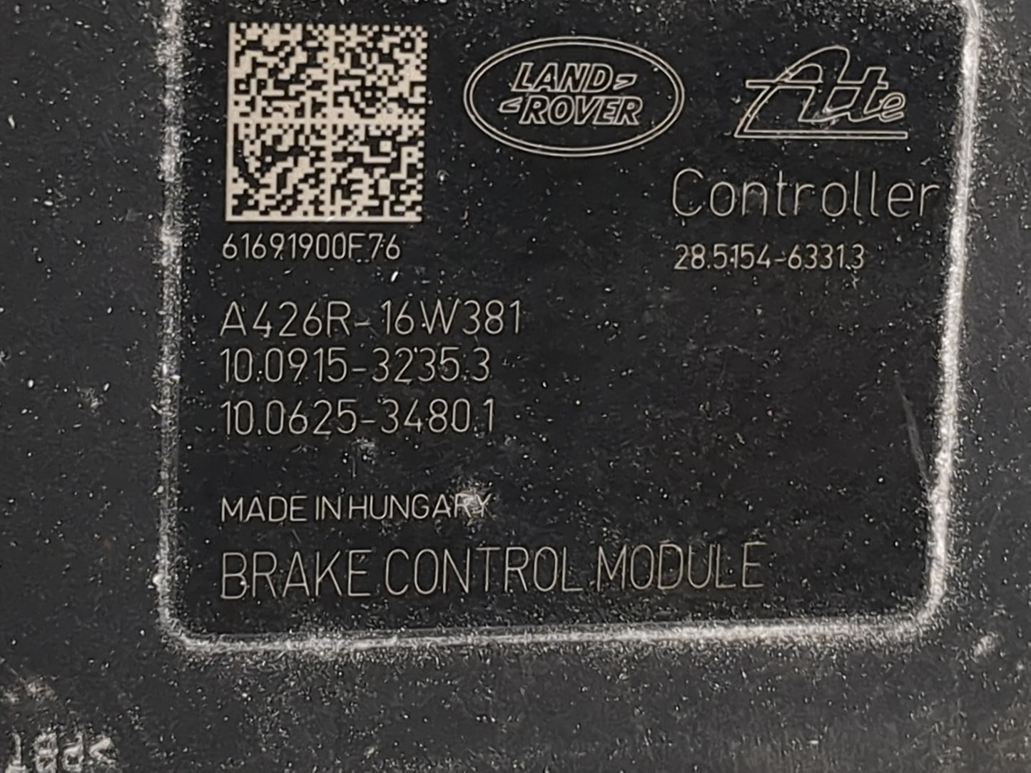 2017 Land Rover Evoque ABS Pump Control Module Replacement P/N:A426R-16W381 10.0915-32353, 10.0625-34801 Fits Fits 2018 2019