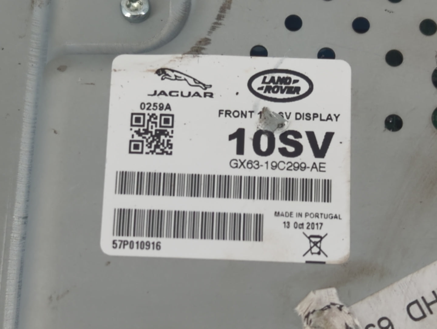 2017 Land Rover Land Rover Radio AM FM Cd Player Receiver Replacement P/N:GX63-19C299-AE Fits OEM Used Auto Parts - Oemuseda