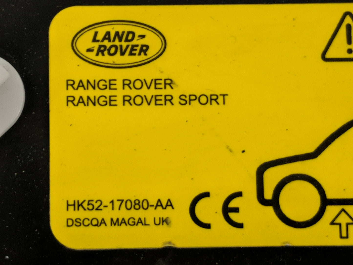 2017 Land Rover Range Rover Sport Spare Scissor Car Jack - Oemusedautoparts1.com