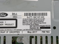 2017-2019 Lincoln Mkc Radio AM FM Cd Player Receiver Replacement P/N:GJ7T-19C107-DD Fits Fits 2017 2018 2019 OEM Used Auto P