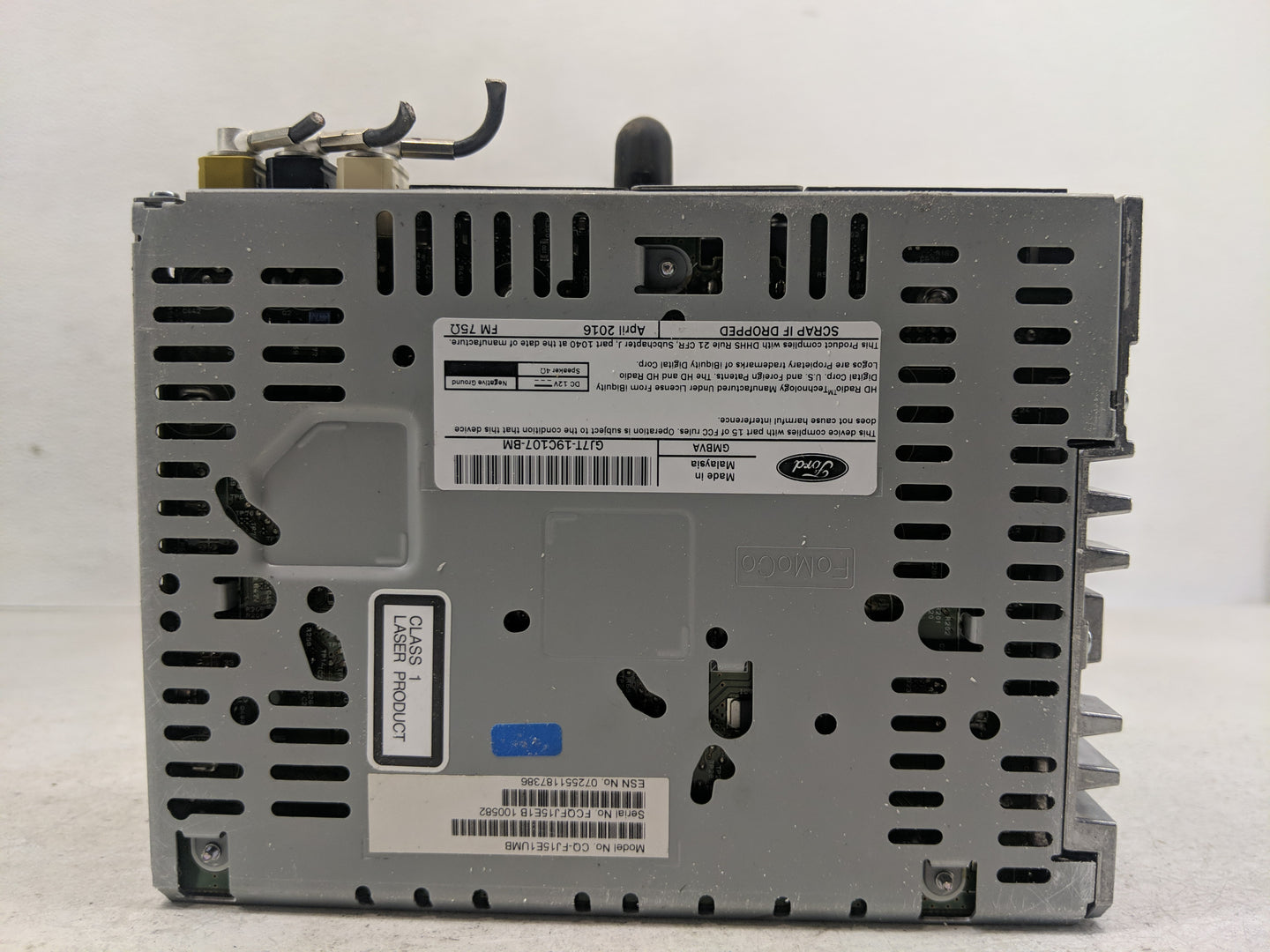 2017-2019 Lincoln Mkc Radio AM FM Cd Player Receiver Replacement P/N:GJ7T-19C107-BM GJ7T-19C107-DA Fits Fits 2017 2018 2019 