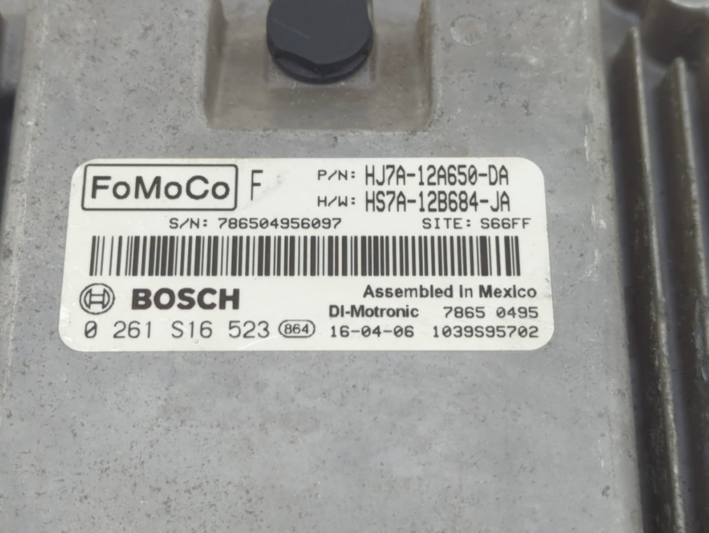 2015-2019 Lincoln Mkc PCM Engine Control Computer ECU ECM PCU OEM P/N:HS7A-12B684-JA HJ7A-12A650-DA Fits OEM Used Auto Parts