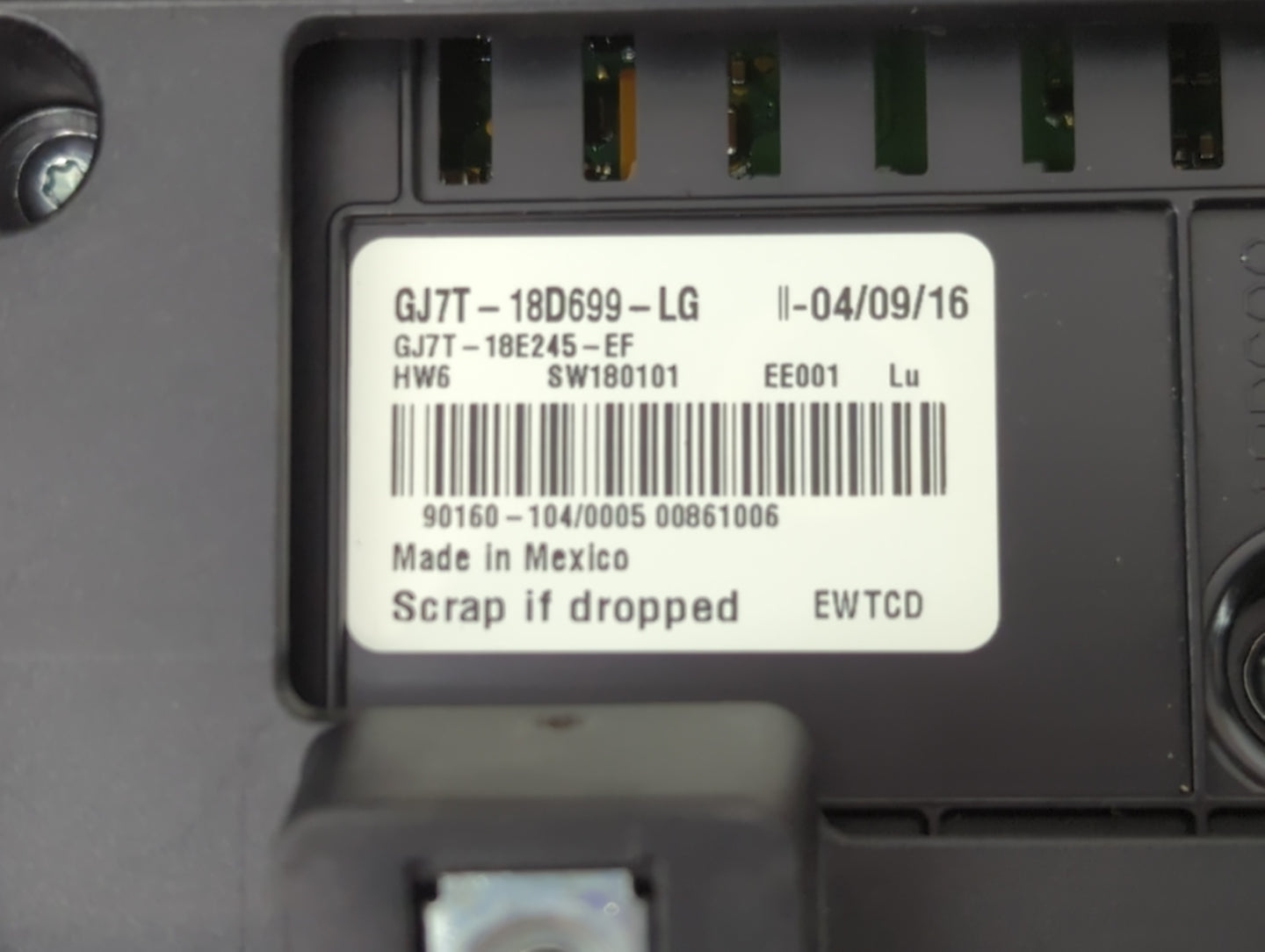 2017-2018 Lincoln Mkc Radio Control Panel - Oemusedautoparts1.com